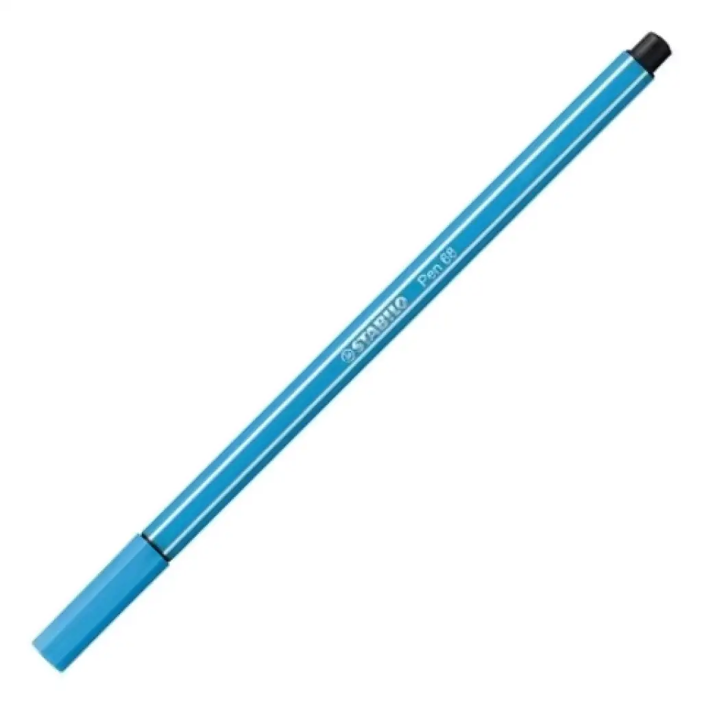 Stabilo: Pen 68 флуоресцентен син маркер 1mm изображение 1