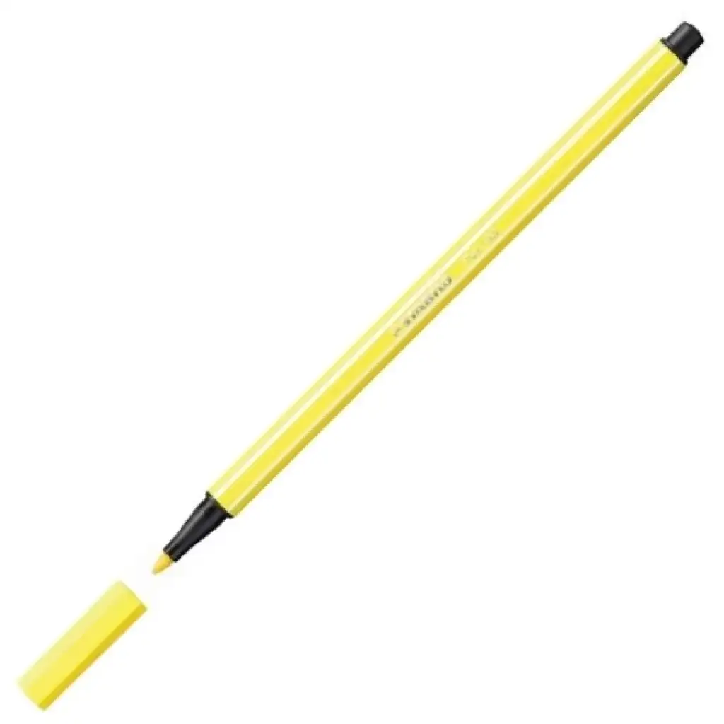 Stabilo: Pen 68 флуоресцентен жълт цвят 1mm изображение 2