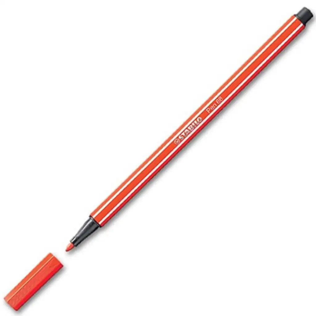 Stabilo: Pen 68 светло червен флумастер изображение 1