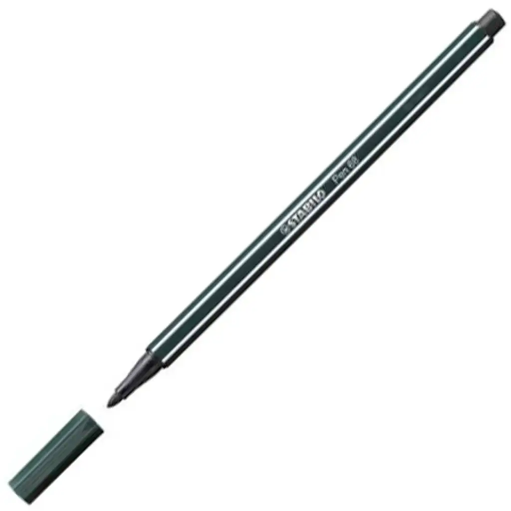 Stabilo: Pen 68 земно зелено флумастер изображение 1