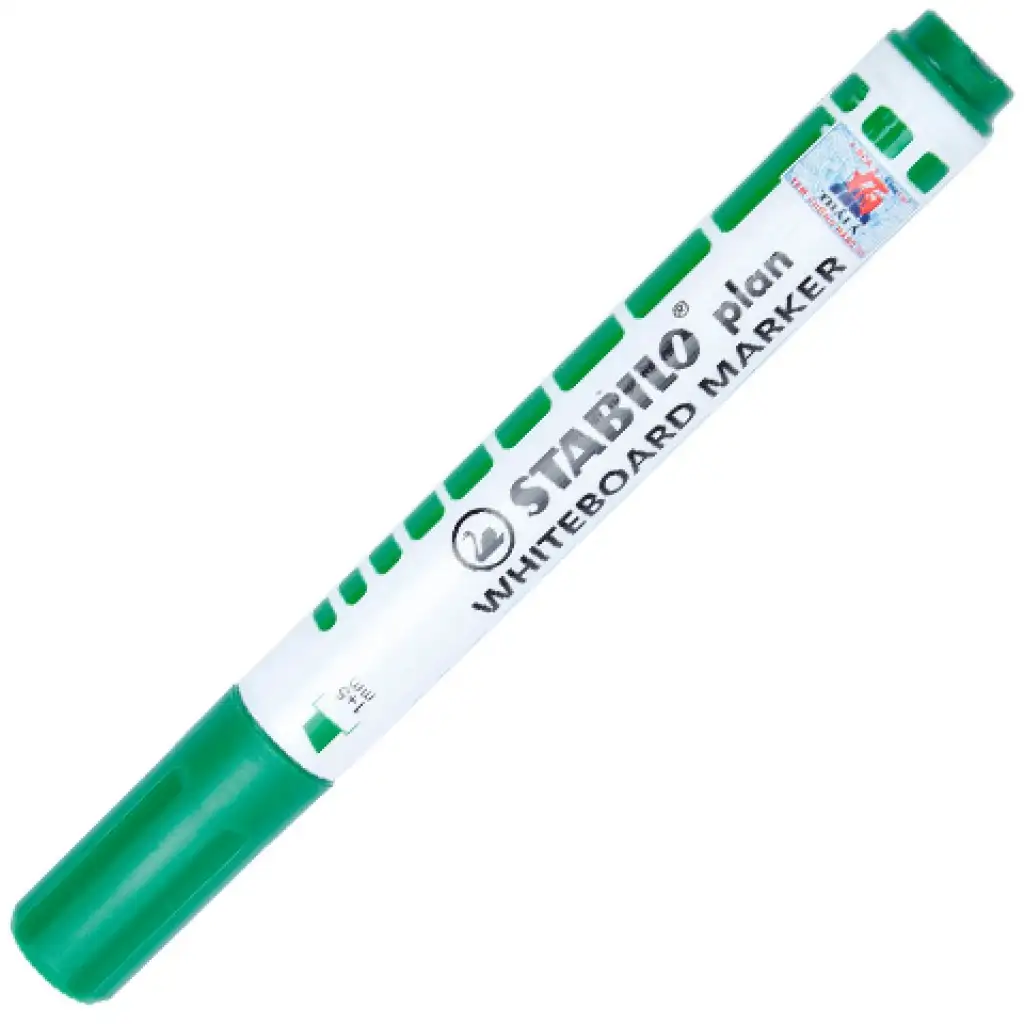 Stabilo: План WhiteBoard маркер с нарязан връх зелен цвят изображение 1