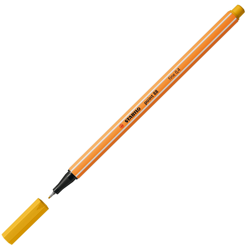 Stabilo: Point 88 флумастер 0,4mm къри жълт цвят изображение 1