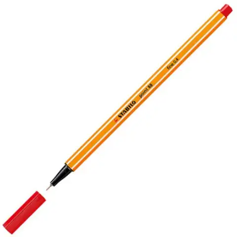 Stabilo: Point 88 флумастер 0,4mm в червен цвят изображение 2