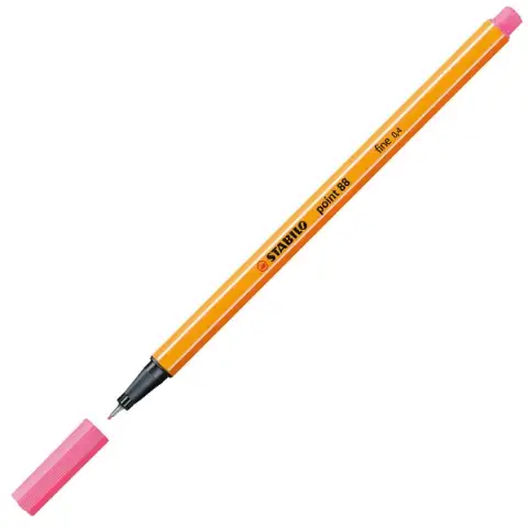 Stabilo: Point 88 флумастер 0,4mm в светло розов цвят изображение 2
