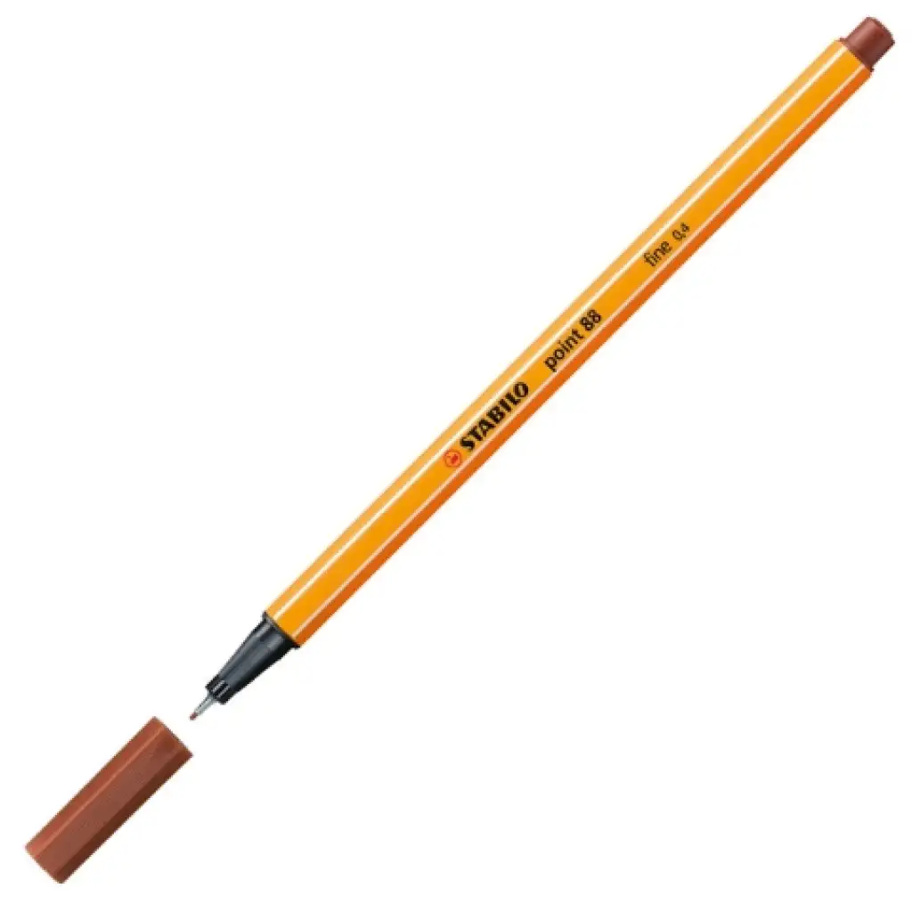Stabilo: Point 88 флумастер 0,4mm в теракотово червено изображение 2