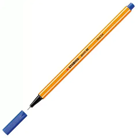 Stabilo: Point 88 флумастер в син цвят 0,4mm изображение 2