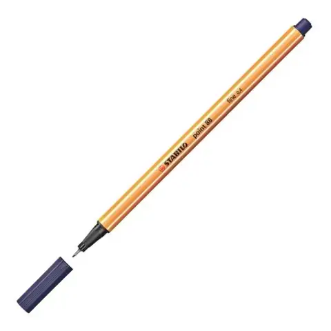 Stabilo: Point 88 маркер 0,4mm в тъмен син цвят изображение 2