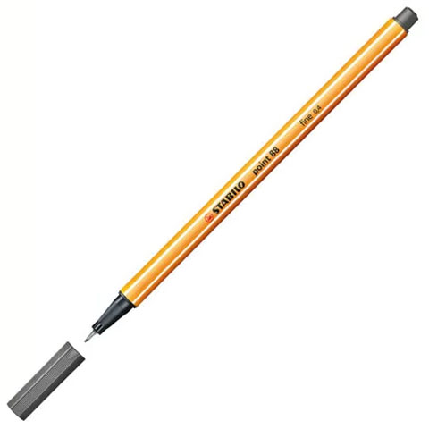 Stabilo: Point 88 тъмен сив маркер 0,4mm изображение 1