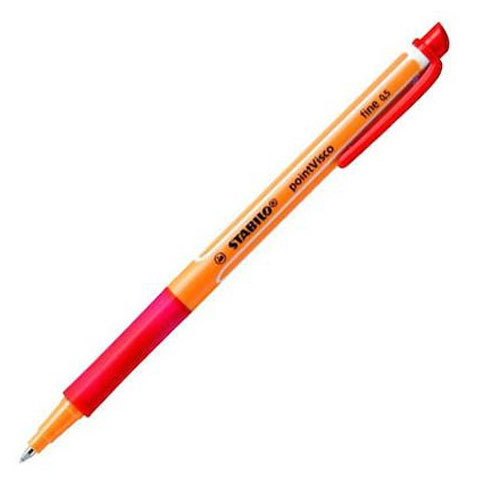 Stabilo: Point Visco химикалка червен цвят 0,5mm изображение 1