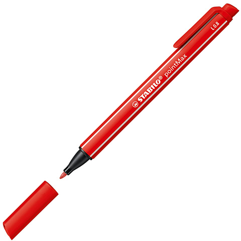 Stabilo: pointMax флумастер в цвят карминено червено 0,8mm изображение 2