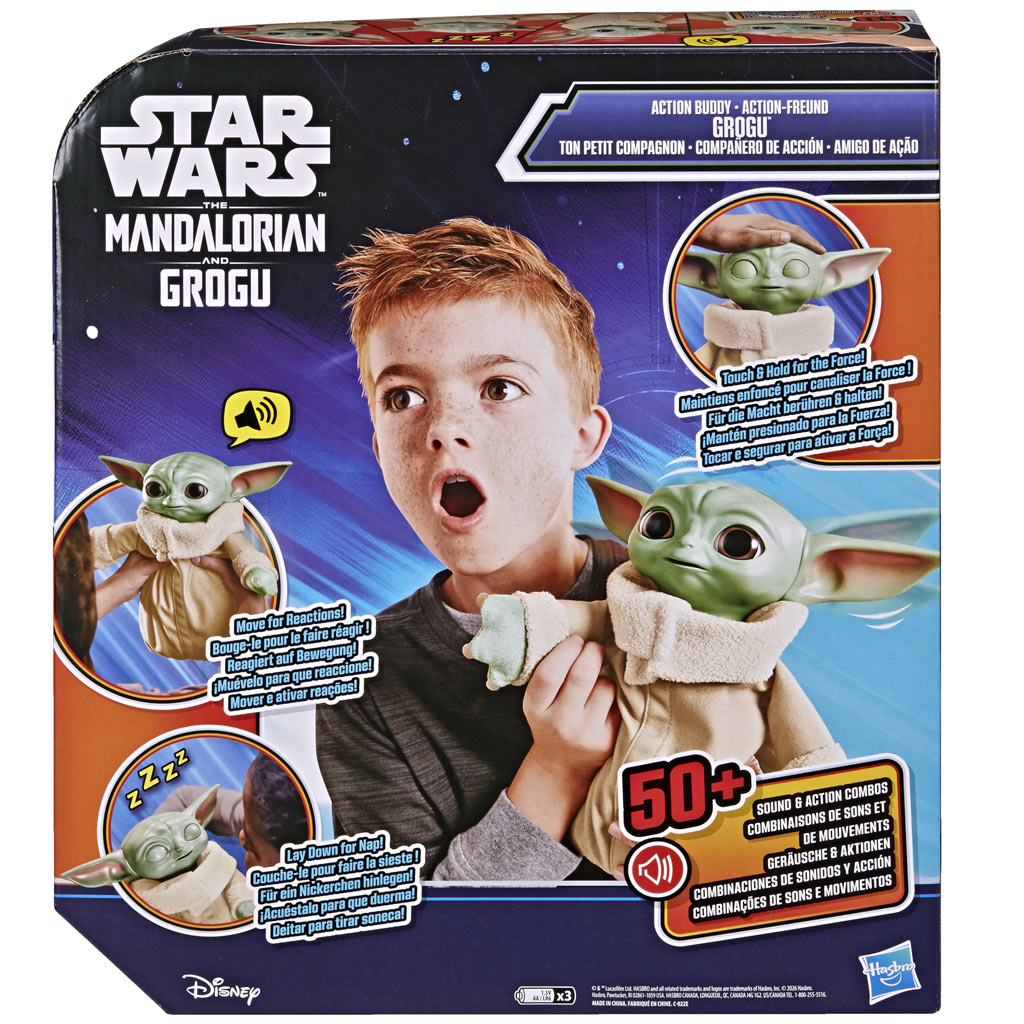 Star Wars: Action Buddy Grogu интерактивна плюшена фигура – Hasbro изображение 3
