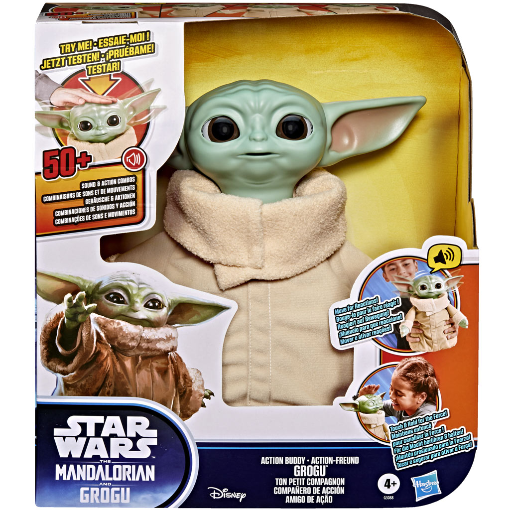 Star Wars: Action Buddy Grogu интерактивна плюшена фигура – Hasbro изображение 1