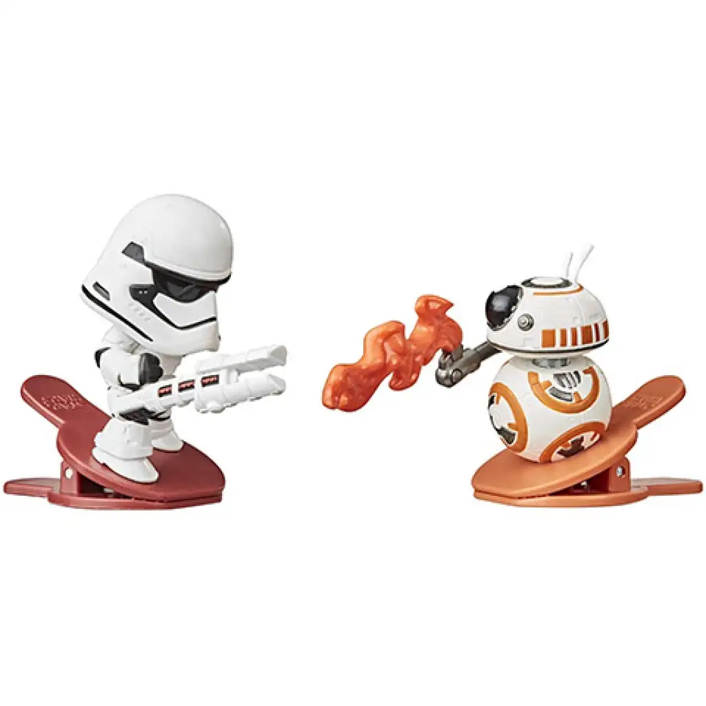 Star Wars Battle Bobblers BB-8 срещу Stormtrooper фигура с щипка - Hasbro изображение 2