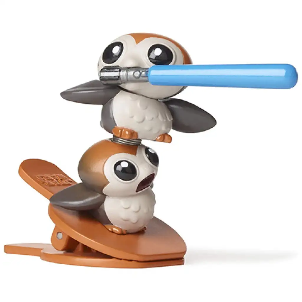 Star Wars Battle Bobblers Porgs срещу Chewie фигура с щипка - Hasbro изображение 4