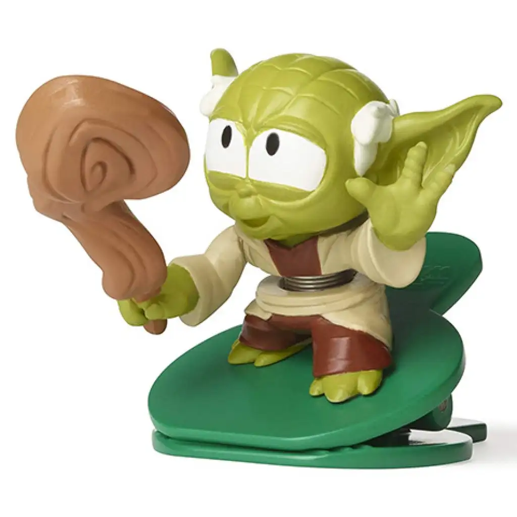Star Wars Battle Bobblers R2-D2 срещу Yoda фигура с клипс - Hasbro изображение 4