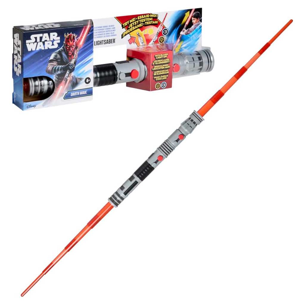 Star Wars Двойно острие Лазерно меч: Darth Maul отваряем електронен лазер - Hasbro изображение 2