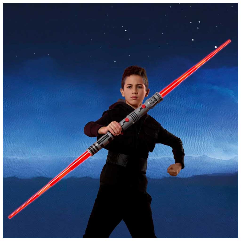 Star Wars Двойно острие Лазерно меч: Darth Maul отваряем електронен лазер - Hasbro изображение 3