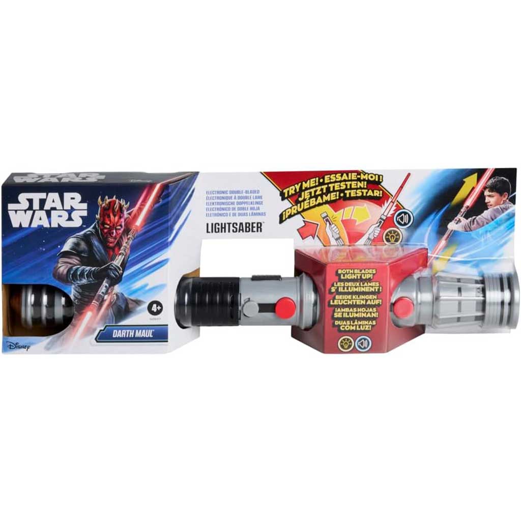Star Wars Двойно острие Лазерно меч: Darth Maul отваряем електронен лазер - Hasbro изображение 1