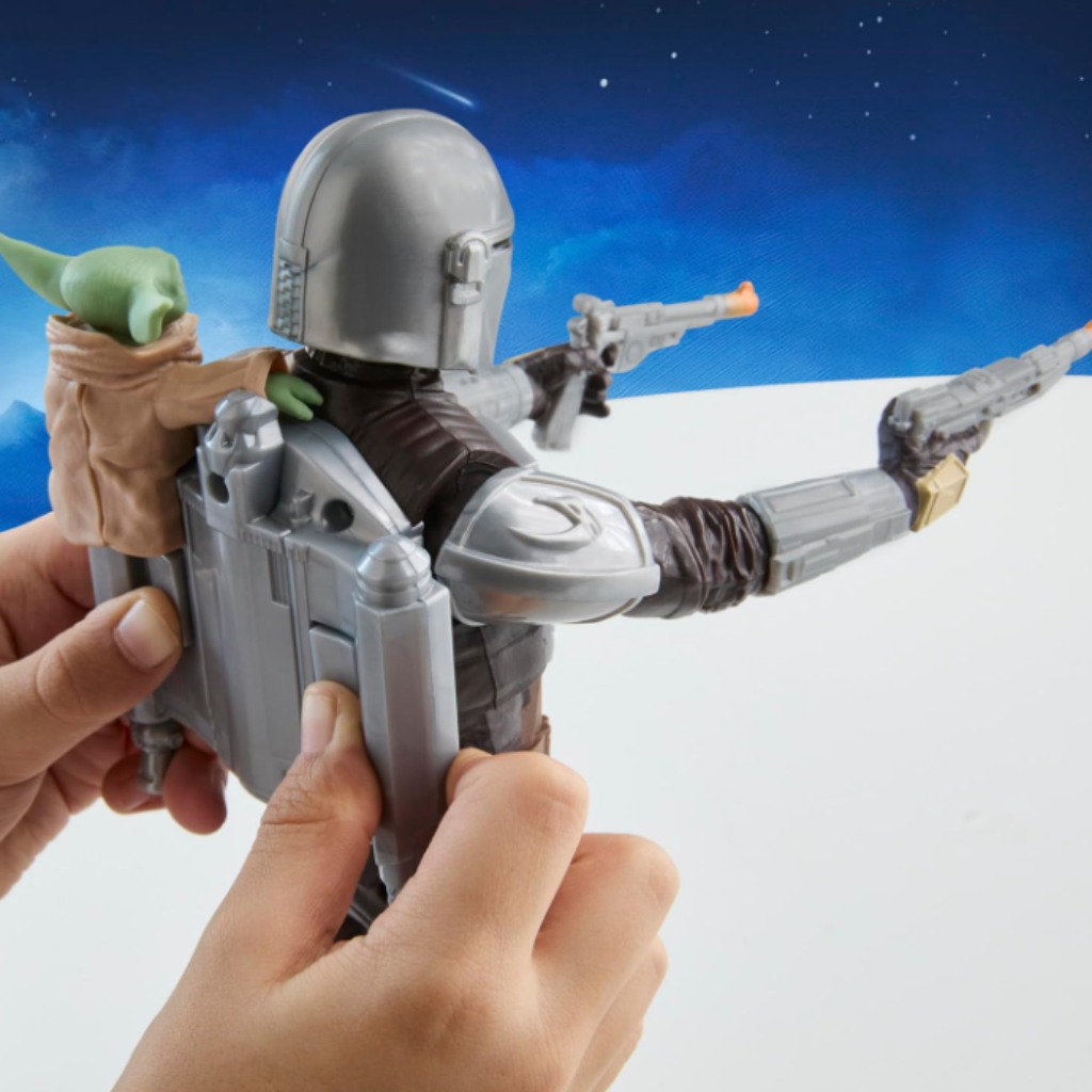 Star Wars: Комплект фигурки на Мандалорецa и Грогу с звук - Hasbro изображение 5