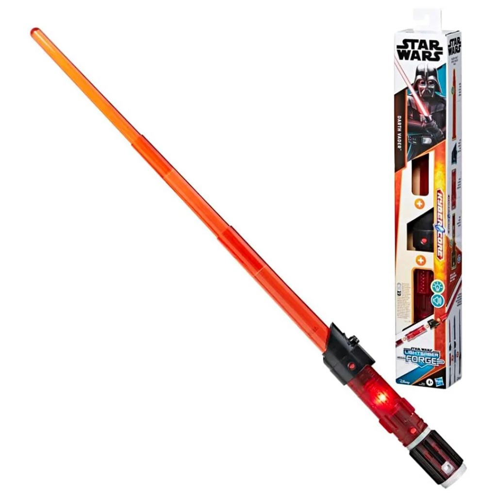 Star Wars Lightsaber Forge: Разгъваем електронен светлинен меч на Дарт Вейдър с светлина и звук - Hasbro изображение 2