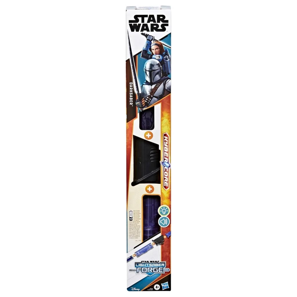 Star Wars Lightsaber Forge: The Mandalorian Darksaber отваряем електронен светлинен меч с светлина и звук - Hasbro изображение 1