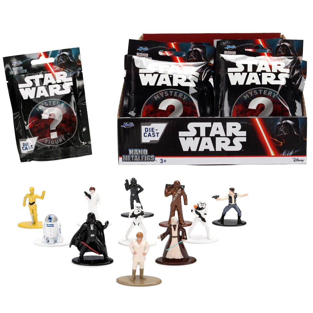 Star Wars Nanofigs колекционерски метални изненадващи фигурки 1бр - Jada Toys изображение 1
