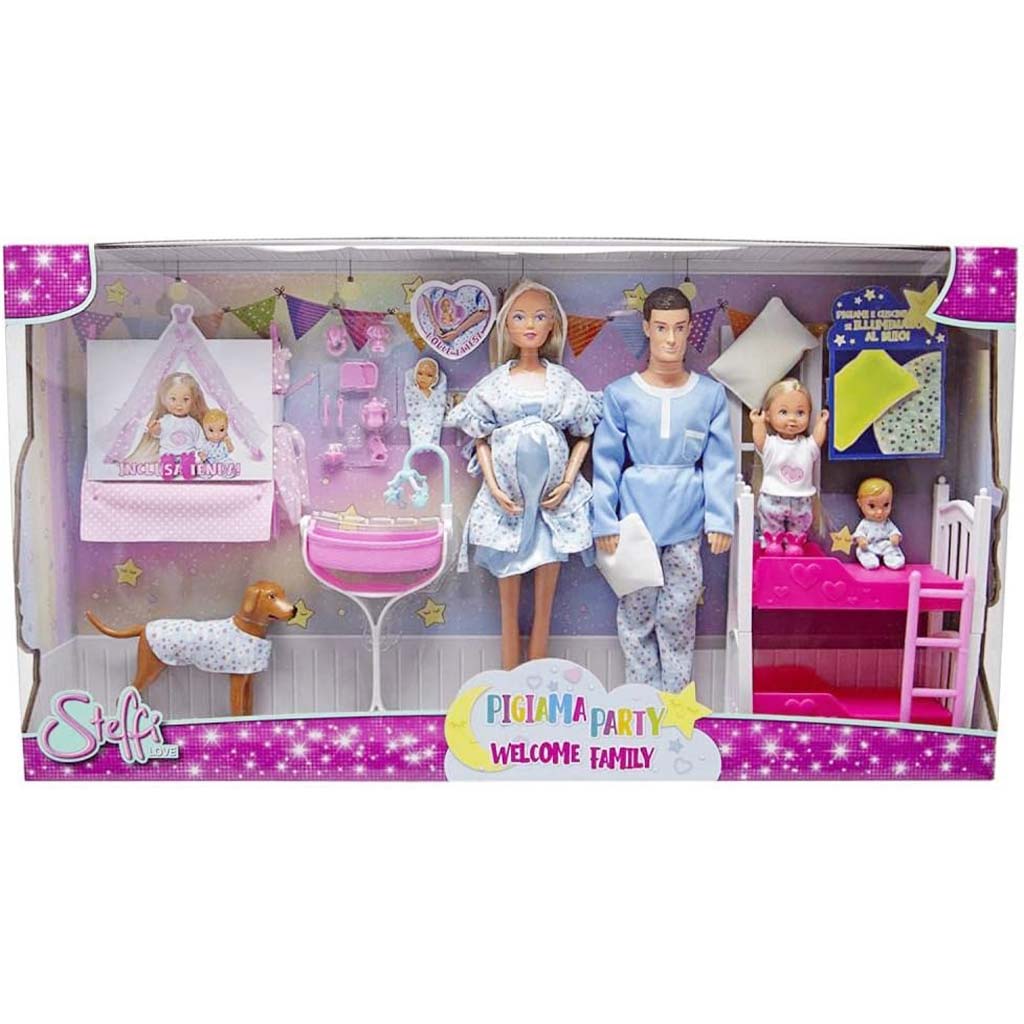 Steffi Love – Пижамено парти семейство игрален комплект - Simba Toys изображение 1