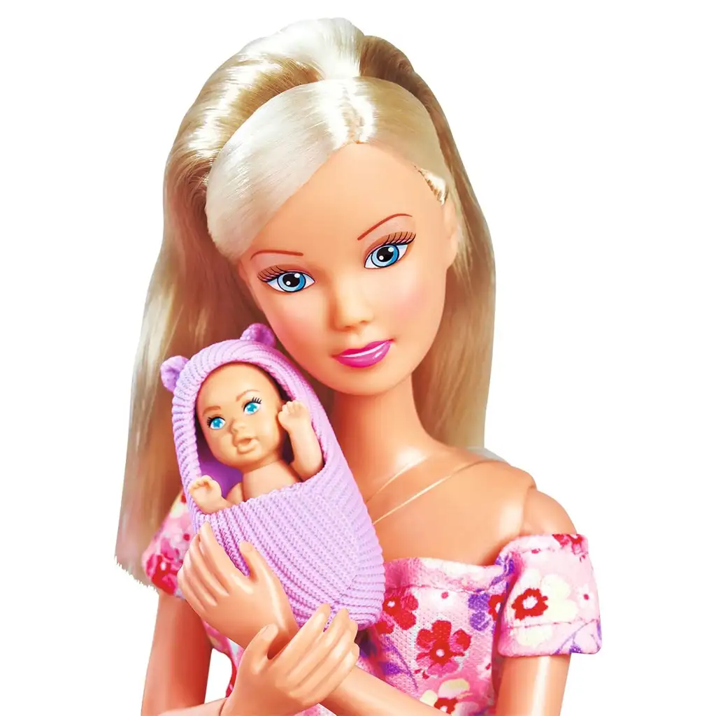 Steffi Love: Steffi бременна кукла с люлка и аксесоари - Simba Toys изображение 3