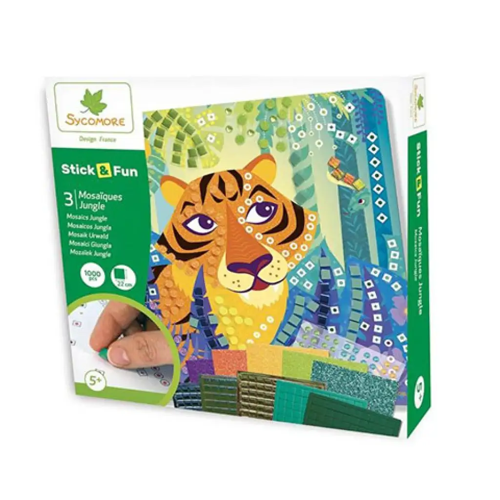 Stick'N Fun мозайка - Животни от джунглата изображение 1