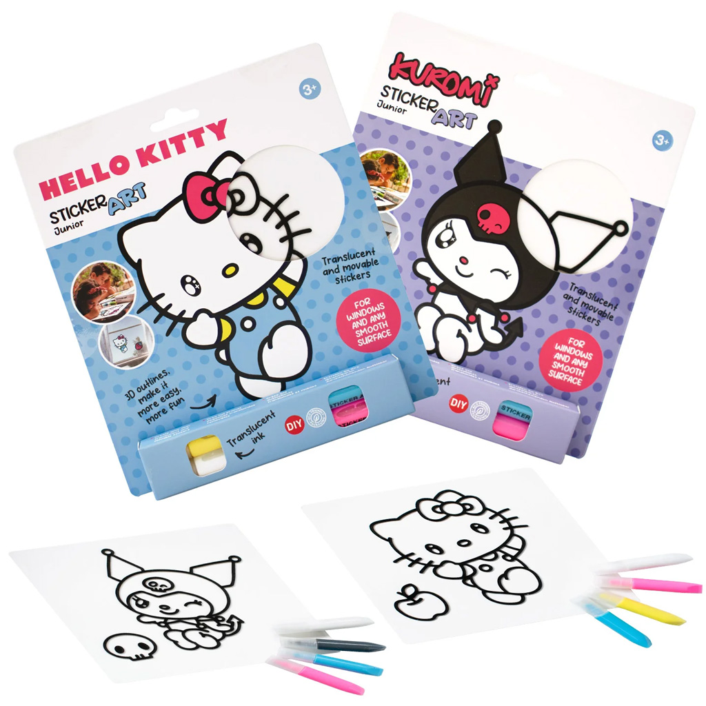 Стикер Арт: Оцветяема стикерна комплектация Hello Kitty 1бр - Comansi изображение 1