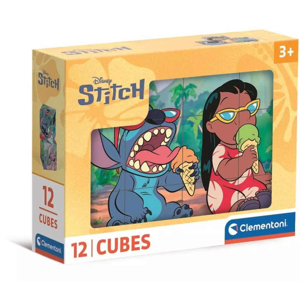 Stitch 12-бройна приказна кубче - Clementoni изображение 1