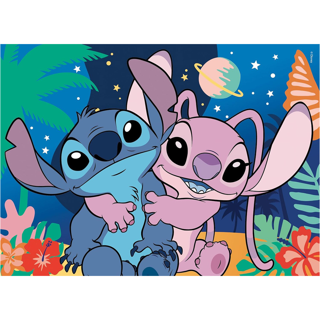Stitch 2 в 1 24бр. пъзел и оцветяване 35x25см - Lisciani изображение 2