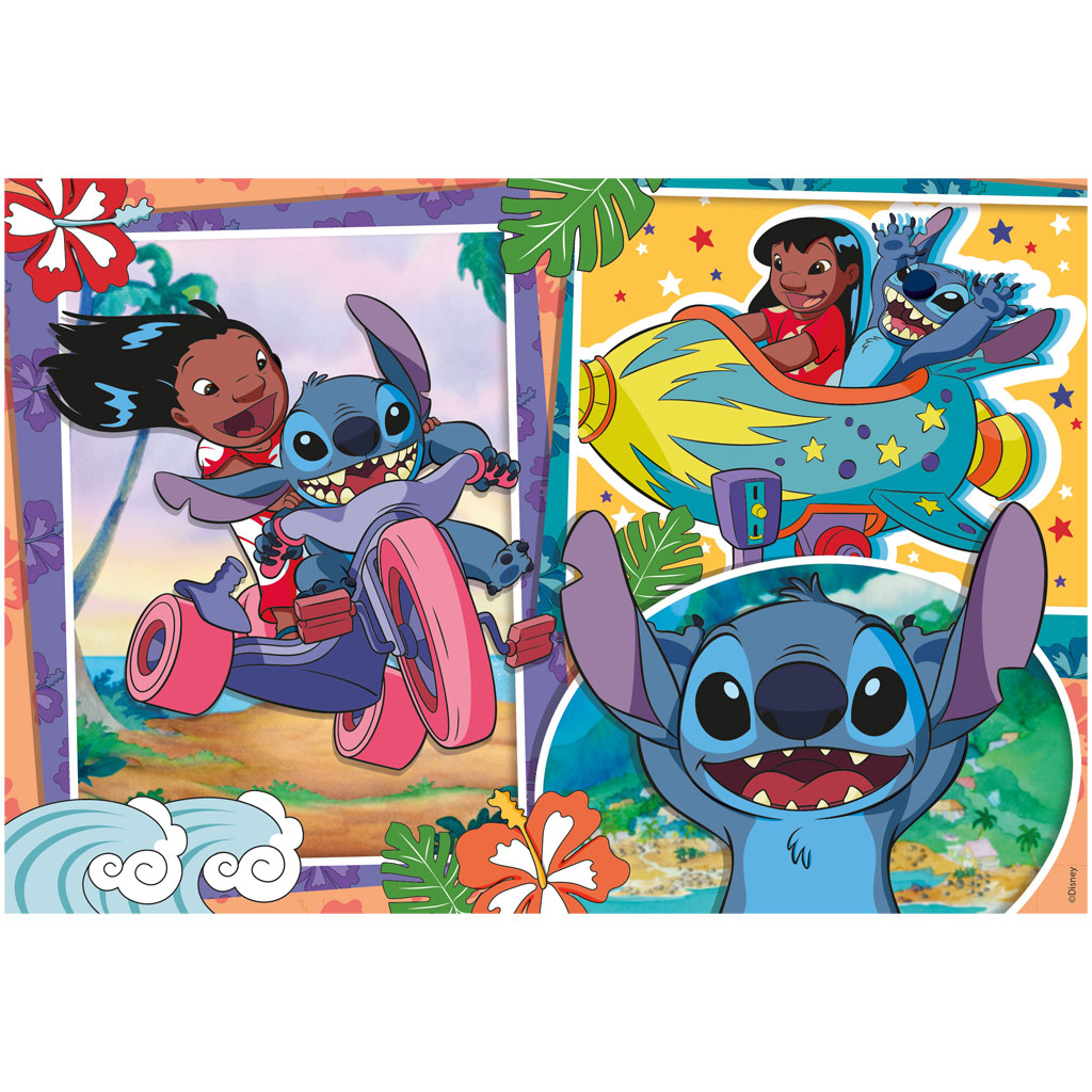 Stitch 2 в 1 250 части пъзел и оцветяване 50x35см - Lisciani изображение 2
