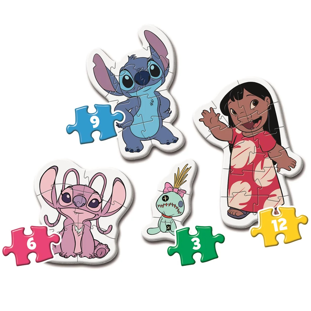 Stitch 4 в 1 Supercolor формен пъзел - Clementoni изображение 2