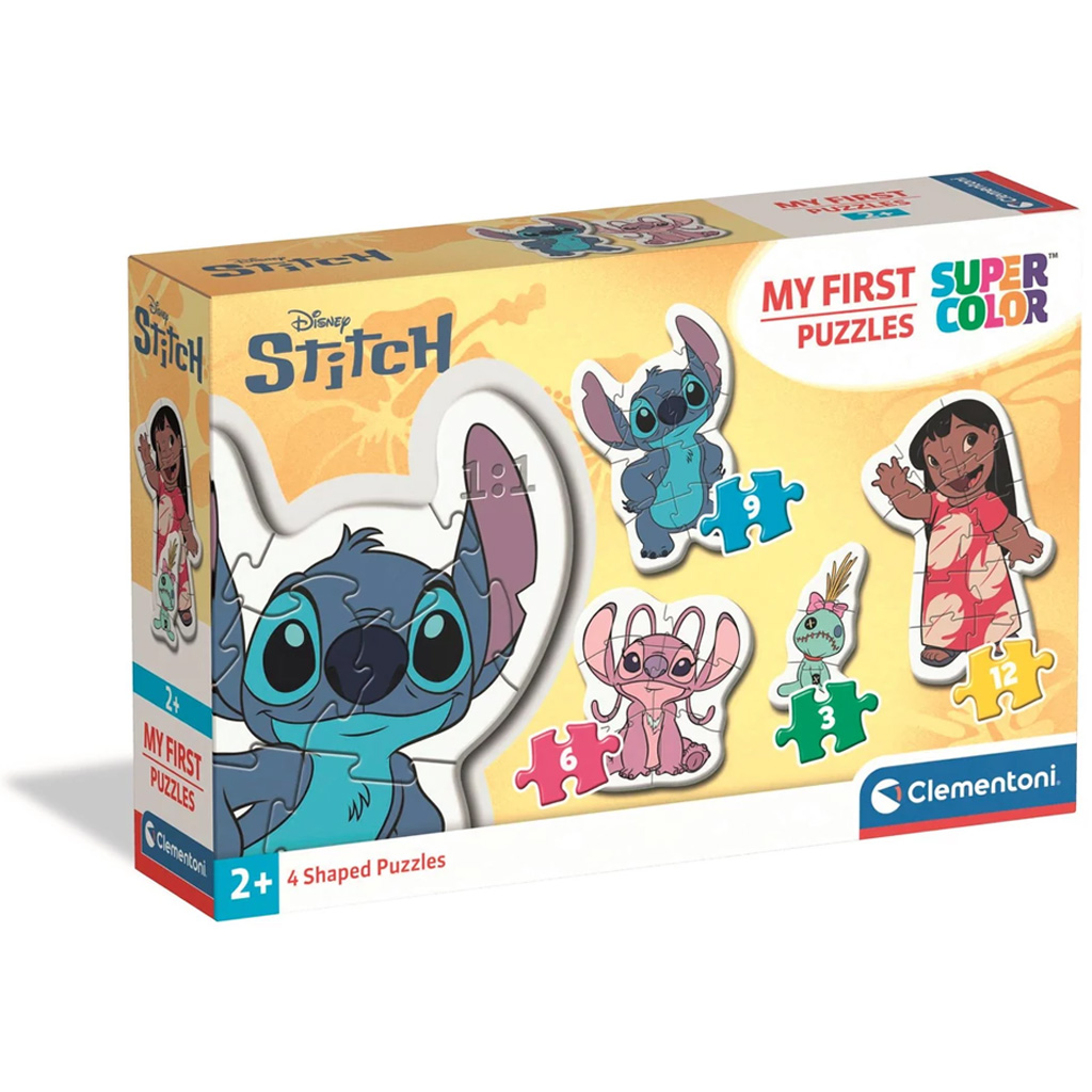 Stitch 4 в 1 Supercolor формен пъзел - Clementoni изображение 1