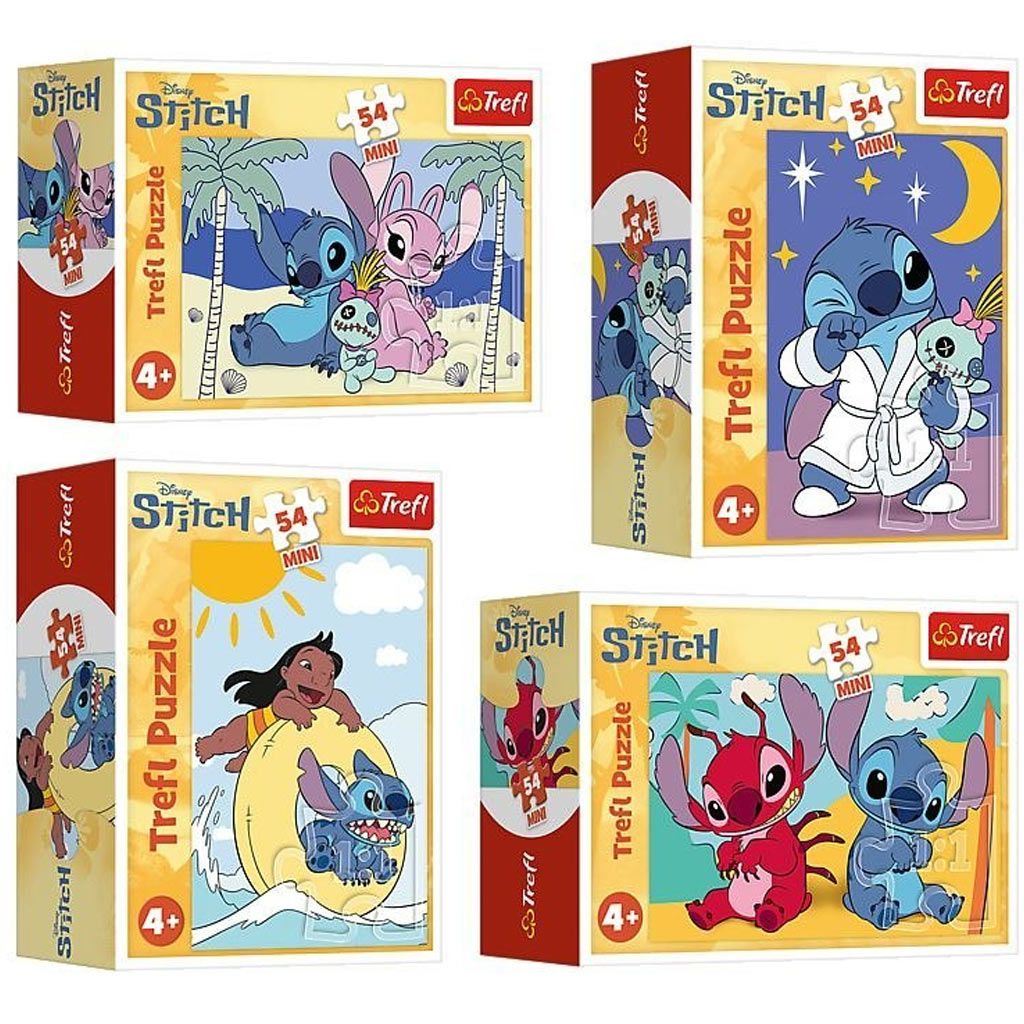 Stitch 54бр. мини пъзел в различни варианти 1бр. - Trefl изображение 1