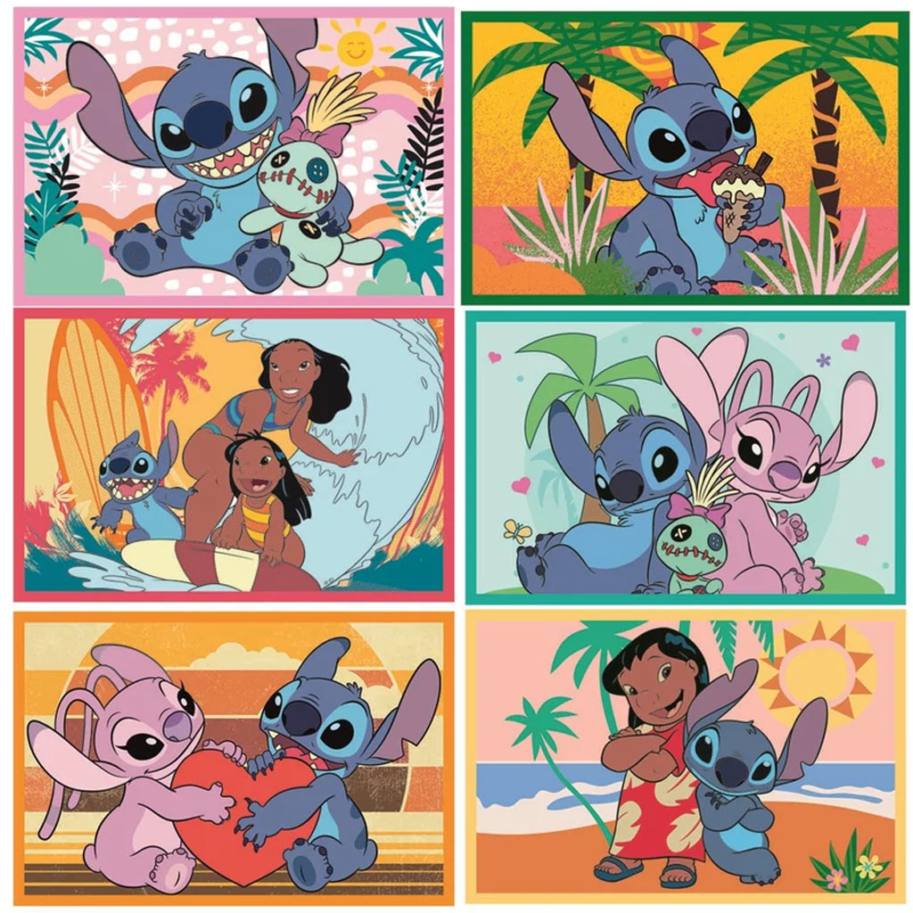 Stitch 6-бройна приказна кубче - Clementoni изображение 2