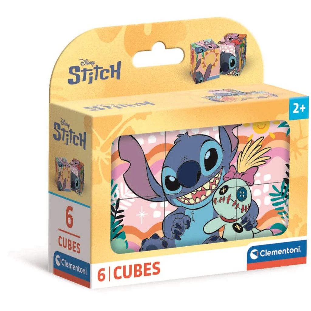 Stitch 6-бройна приказна кубче - Clementoni изображение 1
