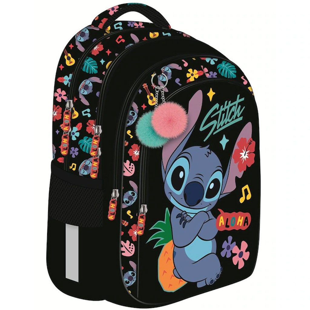 Stitch черна aloha училищна раница, раница BPL58 40x29x19cm изображение 1