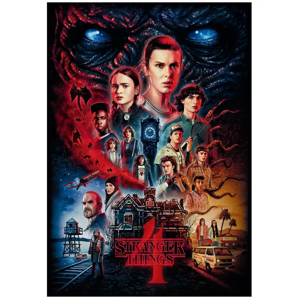 Stranger Things 4-ти сезон 1000 части пъзел с постер - Clementoni изображение 2