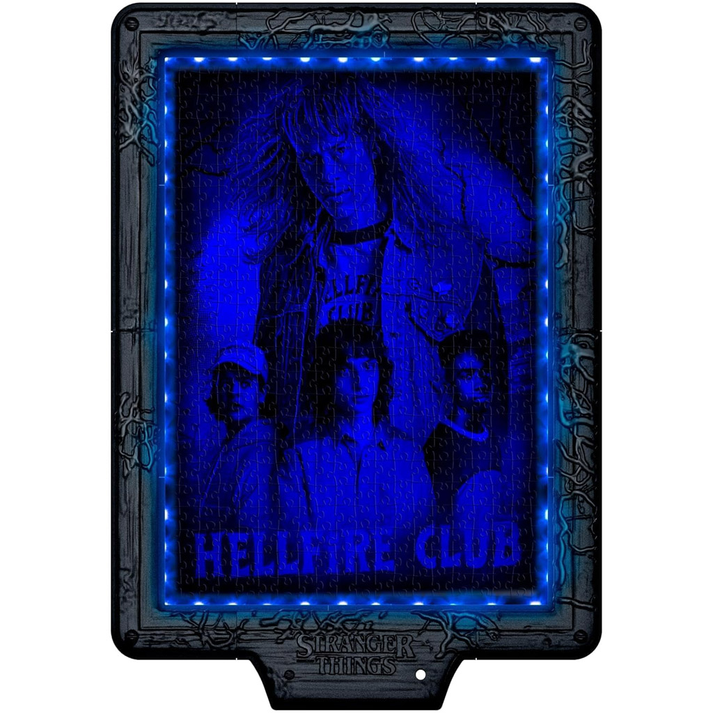 Stranger Things – Проклятието на Векна 520 части пъзел с рамка и RGB LED осветление – Clementoni изображение 3