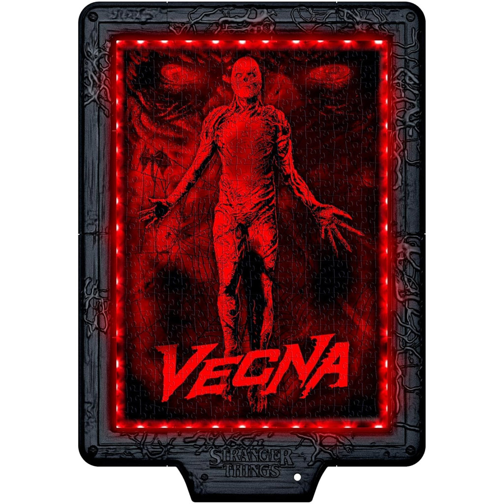 Stranger Things – Проклятието на Векна 520 части пъзел с рамка и RGB LED осветление – Clementoni изображение 4