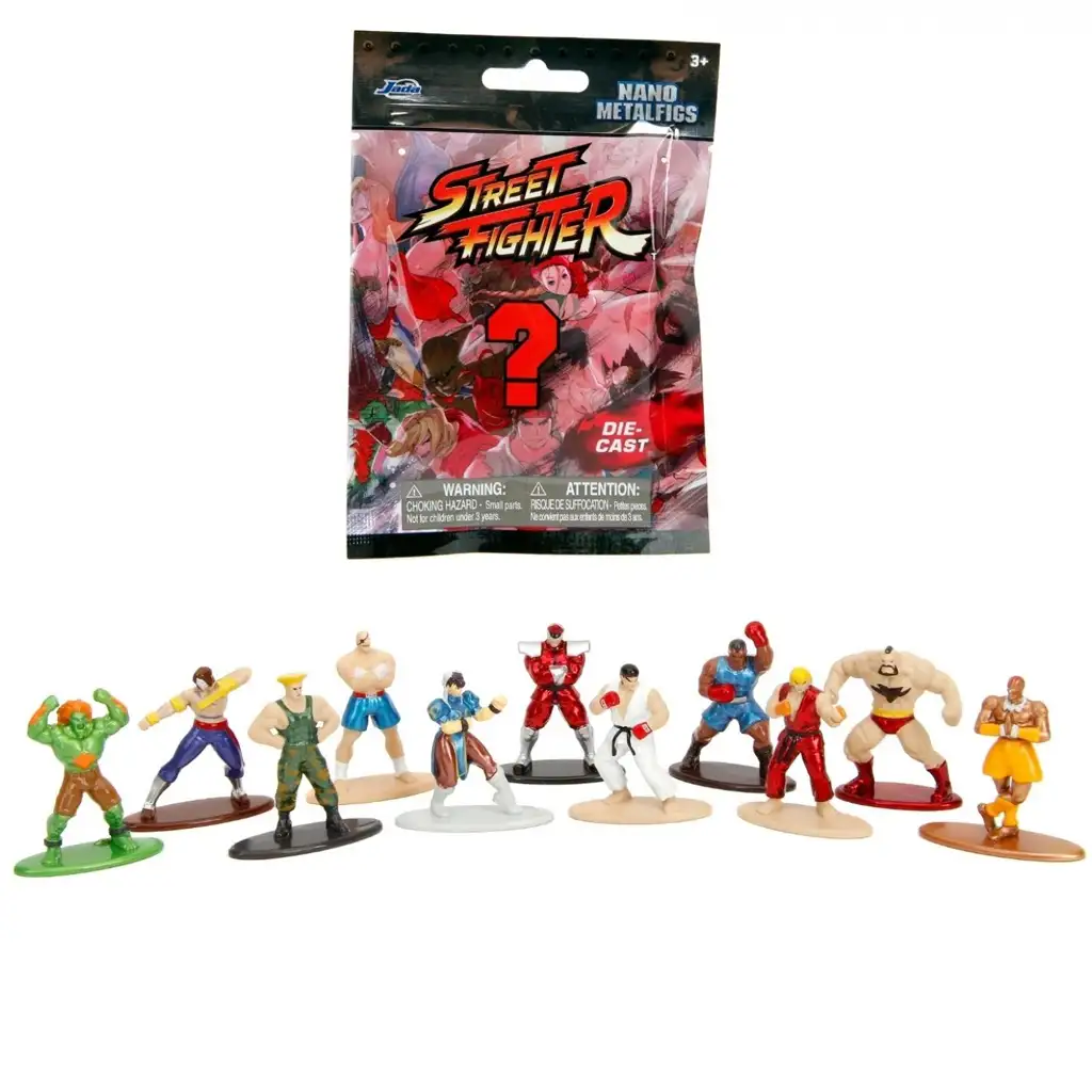 Street Fighter изненада нано метални фигурки 1бр - Simba Toys изображение 1