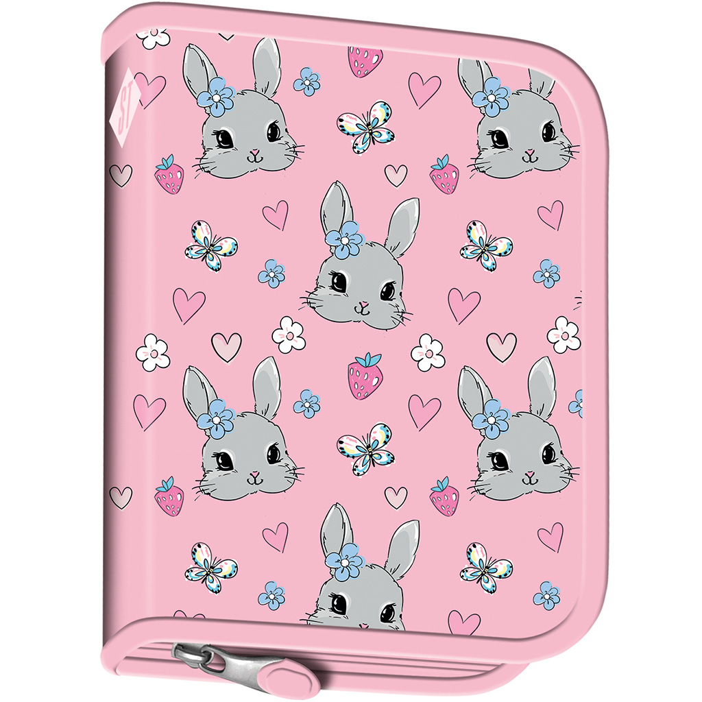 St.Right Cute Rabbit заек с шарки разтегателен несесер PC03 20,5x14x3,5cm изображение 2