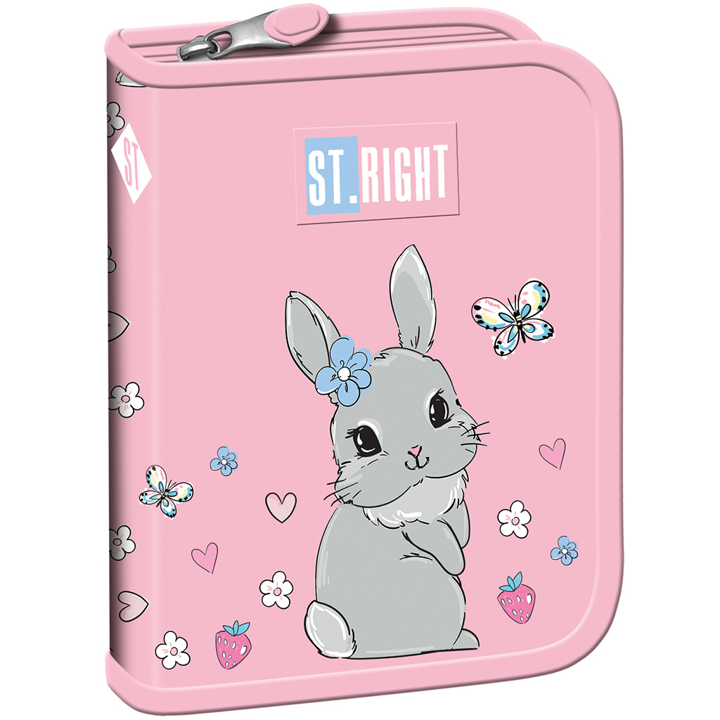St.Right Cute Rabbit заек с шарки разтегателен несесер PC03 20,5x14x3,5cm изображение 1