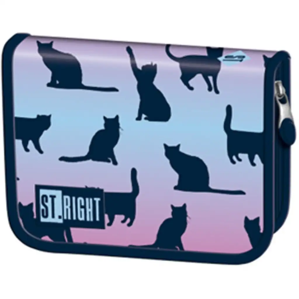 St.Right Night Cats разширяемо несъдържателно несесер изображение 1