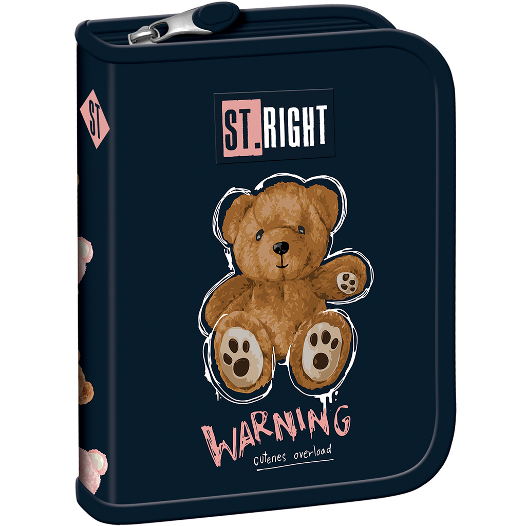 St.Right Теди мечка с шарки сгъваем несесер PC03 20,5x14x3,5cm изображение 1