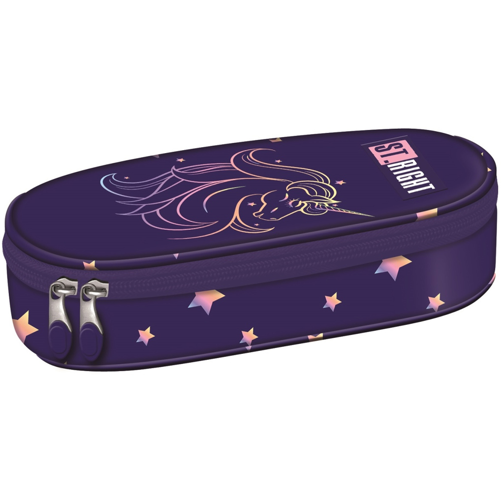 St.Right Unicorn Glow овален несесер PC01 23x9,5x6cm изображение 1