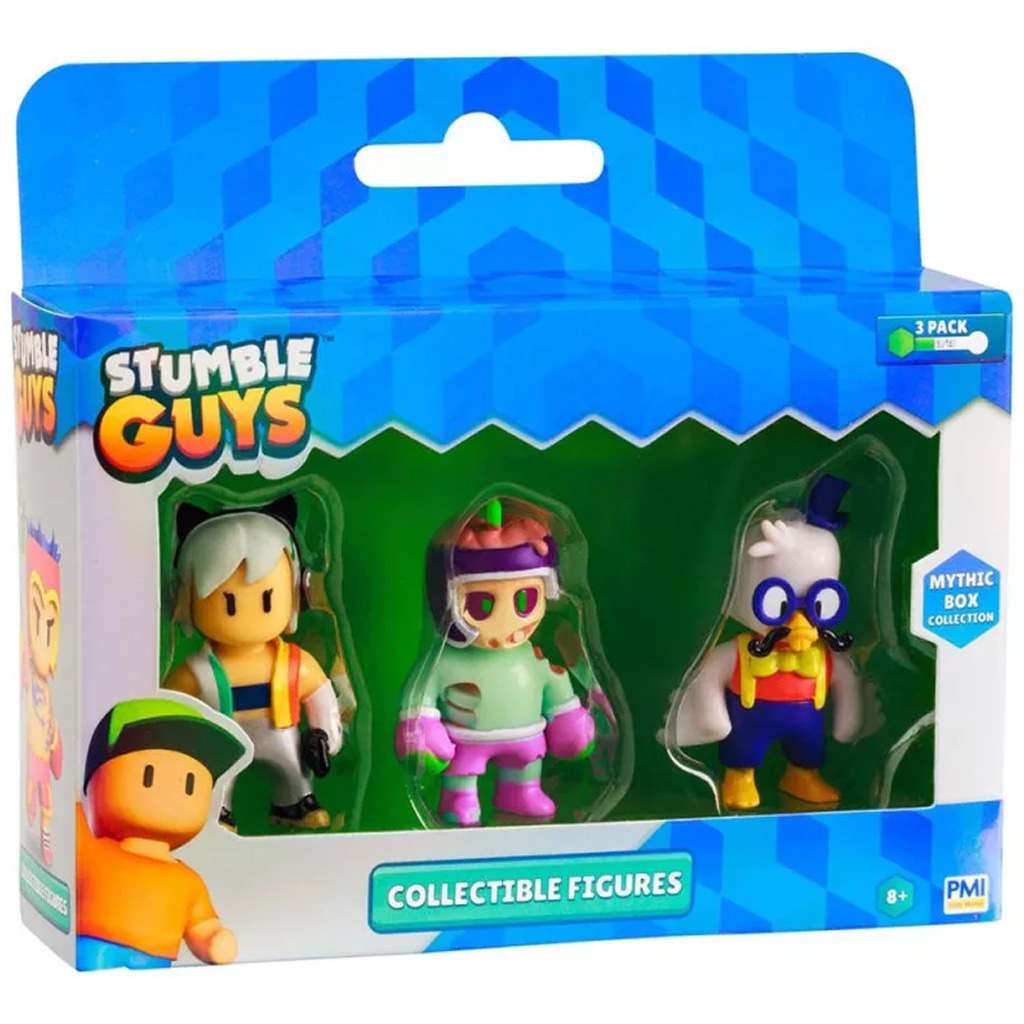 Stumble Guys 3-бройна мини фигура пакет в различни варианти 3. серия 1 брой изображение 1