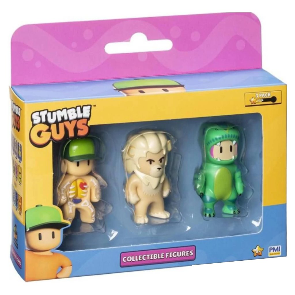 Stumble Guys комплект от 3 фигури в различни варианти 2-ра серия изображение 3